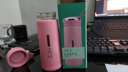 Premium 400ml Vacuum Bottle– Under Glass, Upper Plastic Design photo review