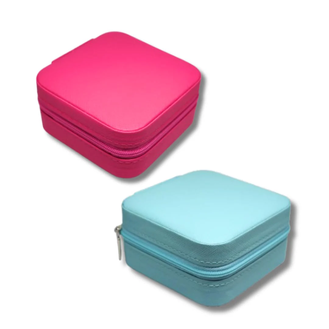 Mini Travel Jewelry Organizer Box – Portable Zip Case for Rings, Earrings & Necklaces