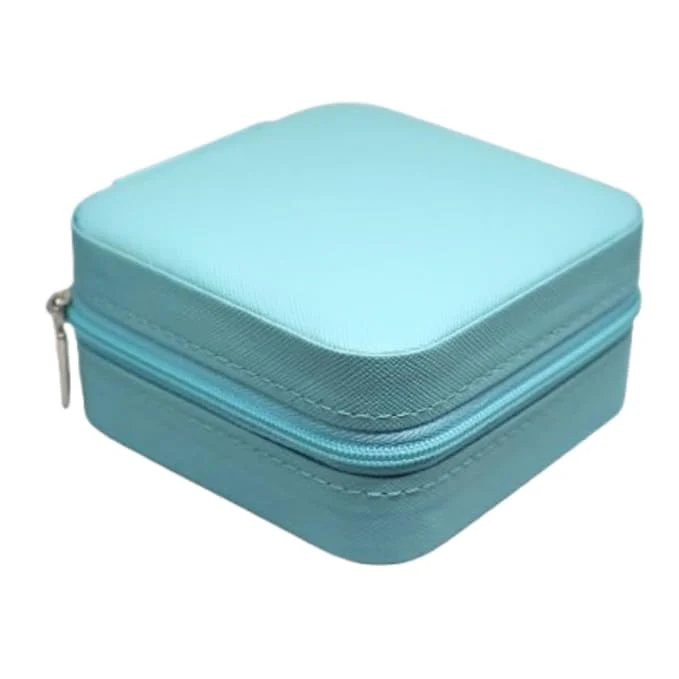 Mini Travel Jewelry Organizer Box – Portable Zip Case for Rings, Earrings & Necklaces