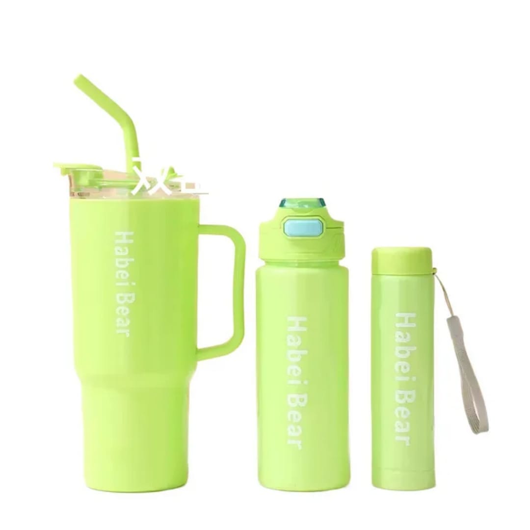 High Quality BPA-Free Plastic Water Bottle Set – Leakproof Reusable Sports Bottles with Straw & Travel Mug