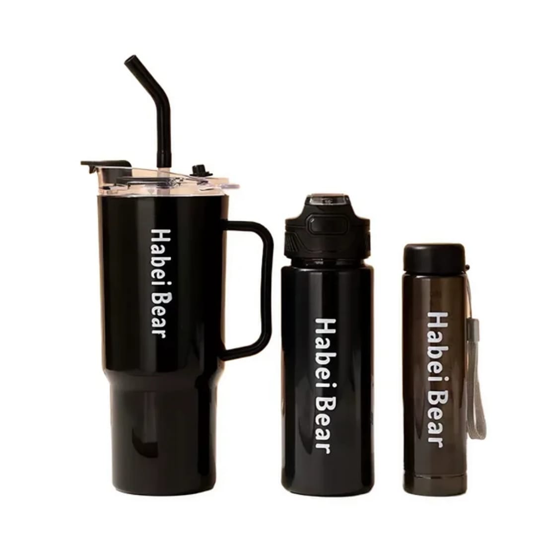 High Quality BPA-Free Plastic Water Bottle Set – Leakproof Reusable Sports Bottles with Straw & Travel Mug