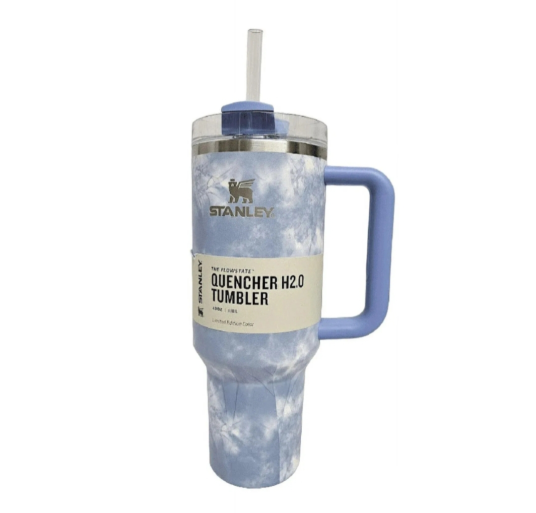 Stanley Quencher H2.0 FlowState Tumbler 40oz – Insulated Stainless Steel Water Bottle with Handle & Straw Lid, Leak-Resistant Travel Mug, Large Capacity Reusable Cup