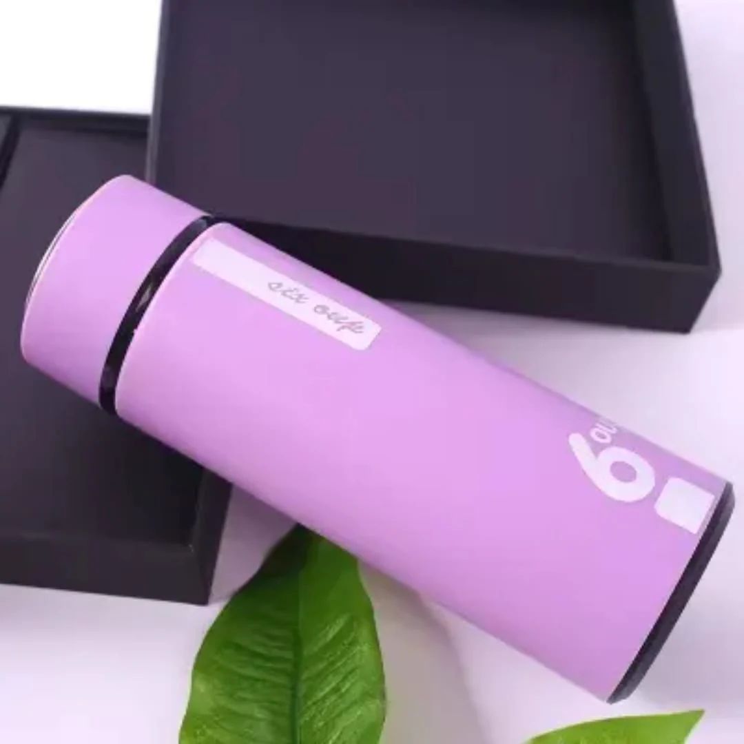 Shangwu 450ml Vacuum Insulated Water Bottle – Hot & Cold Thermos Under Glass Upper Plastic