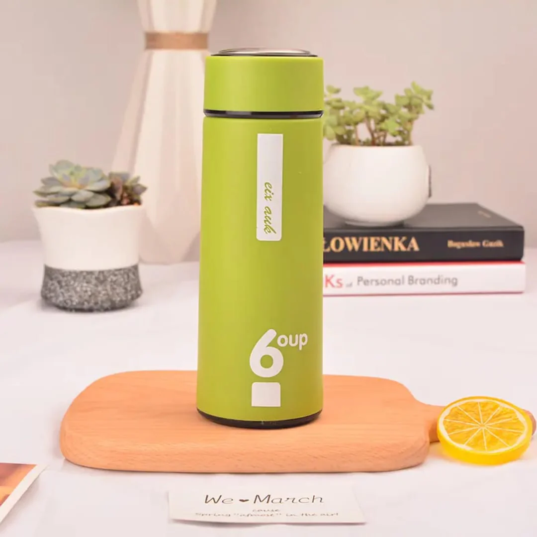 Shangwu 450ml Vacuum Insulated Water Bottle – Hot & Cold Thermos Under Glass Upper Plastic
