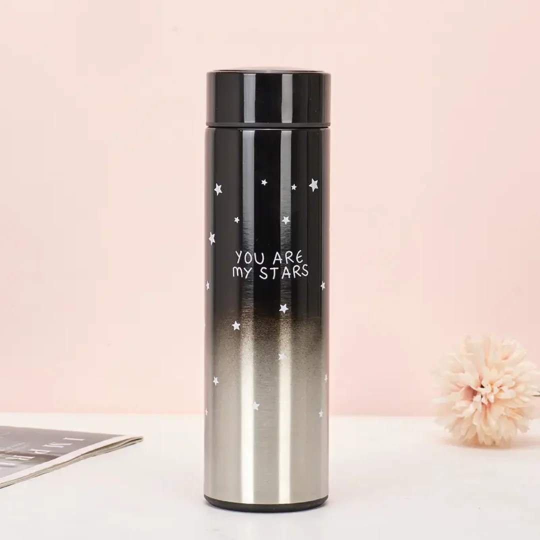 Smart LED Temperature Display 500ml Stainless Steel Vacuum Insulated Water Bottle | Thermos Flask for Hot & Cold Drinks
