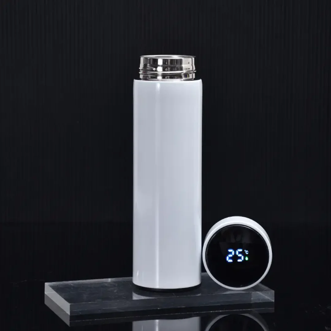 500ml Smart Stainless Steel Water Bottle with Temperature Display – Vacuum Insulated Leakproof Flask