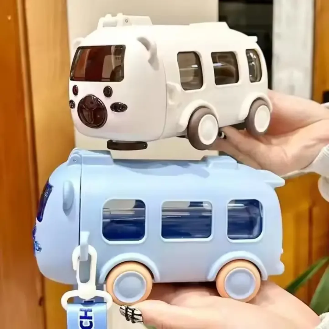 3D Bus Shape Kids Backpack | Cute Cartoon School Bag for Toddlers & Kindergarten
