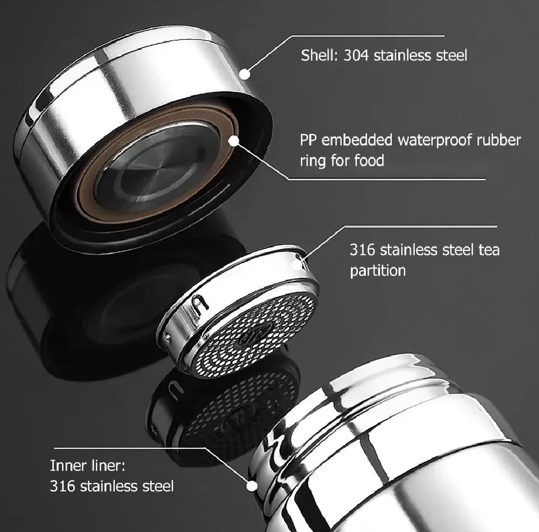 1 Liter Stainless Steel Water Bottle – 1000ml Vacuum Insulated Thermos Flask | Hot & Cold Leakproof Bottle